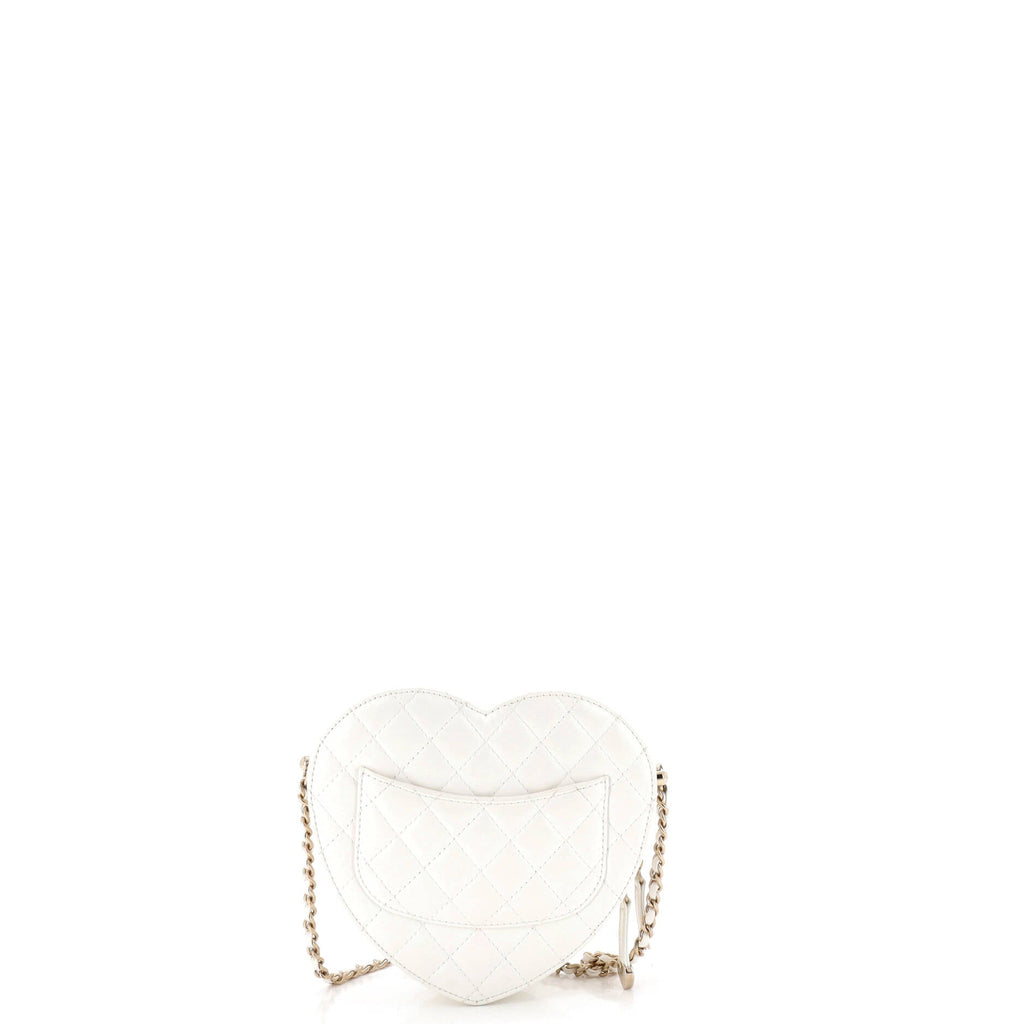 CC in Love Heart Bag Quilted Lambskin