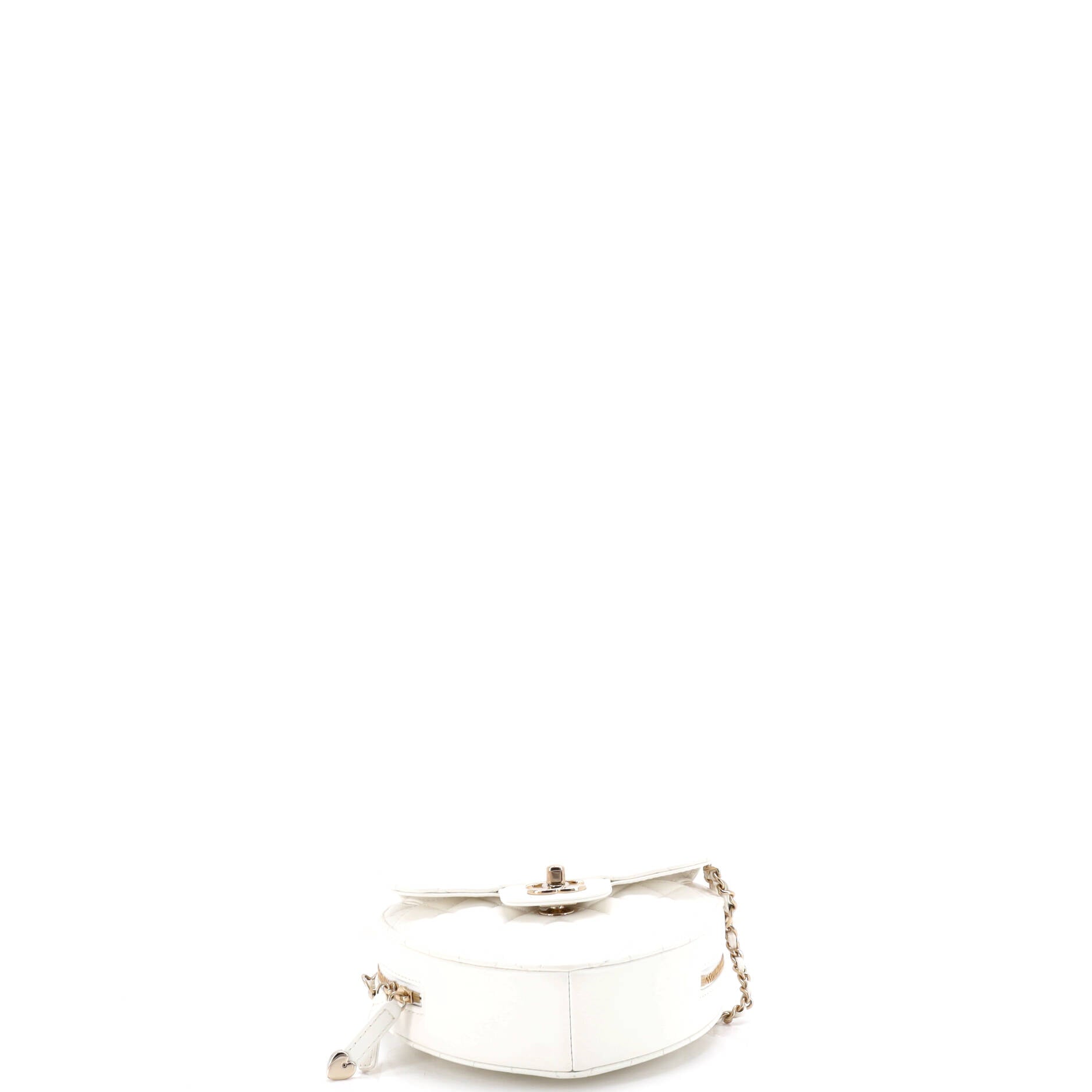 CC in Love Heart Bag Quilted Lambskin