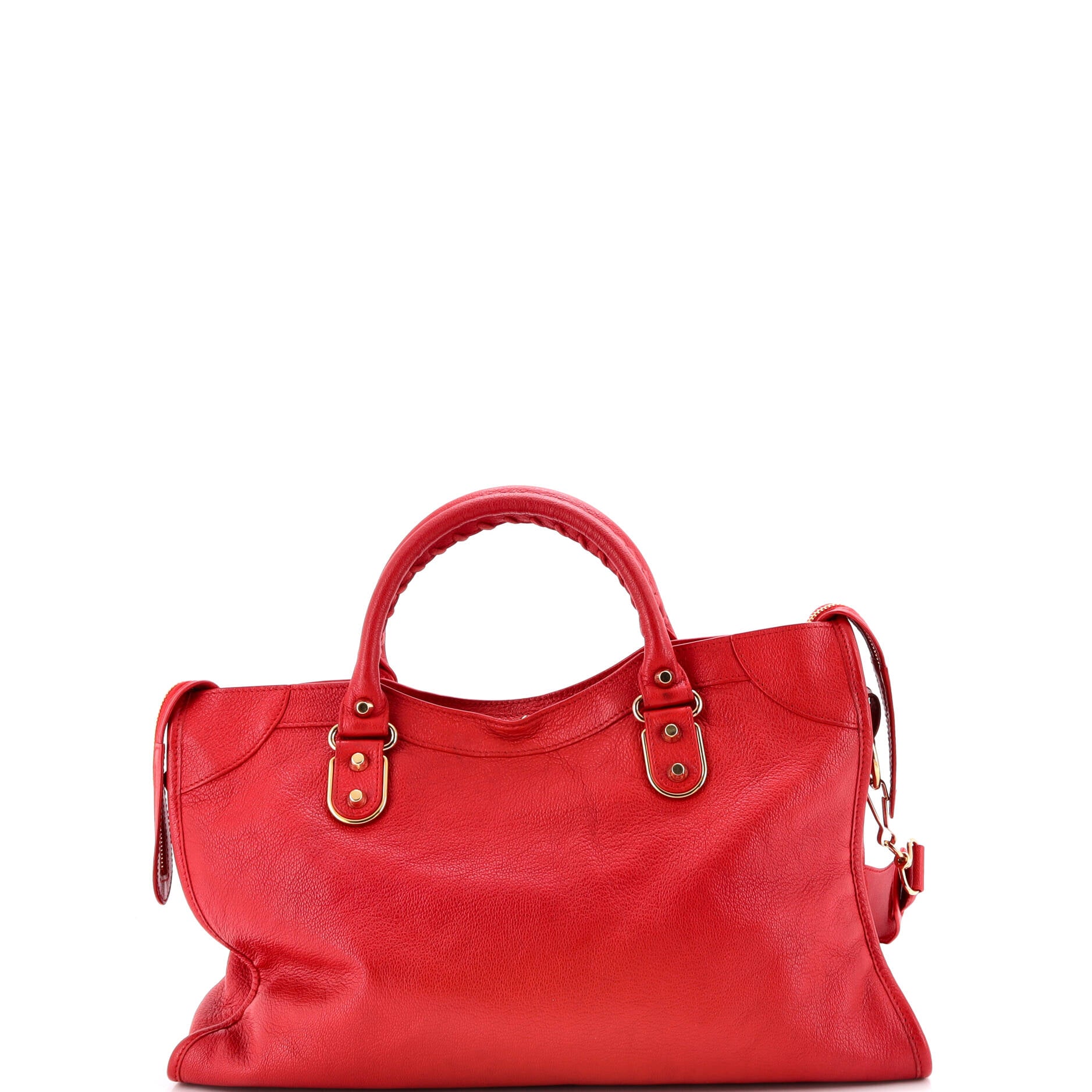 City Classic Metallic Edge Bag Leather Medium