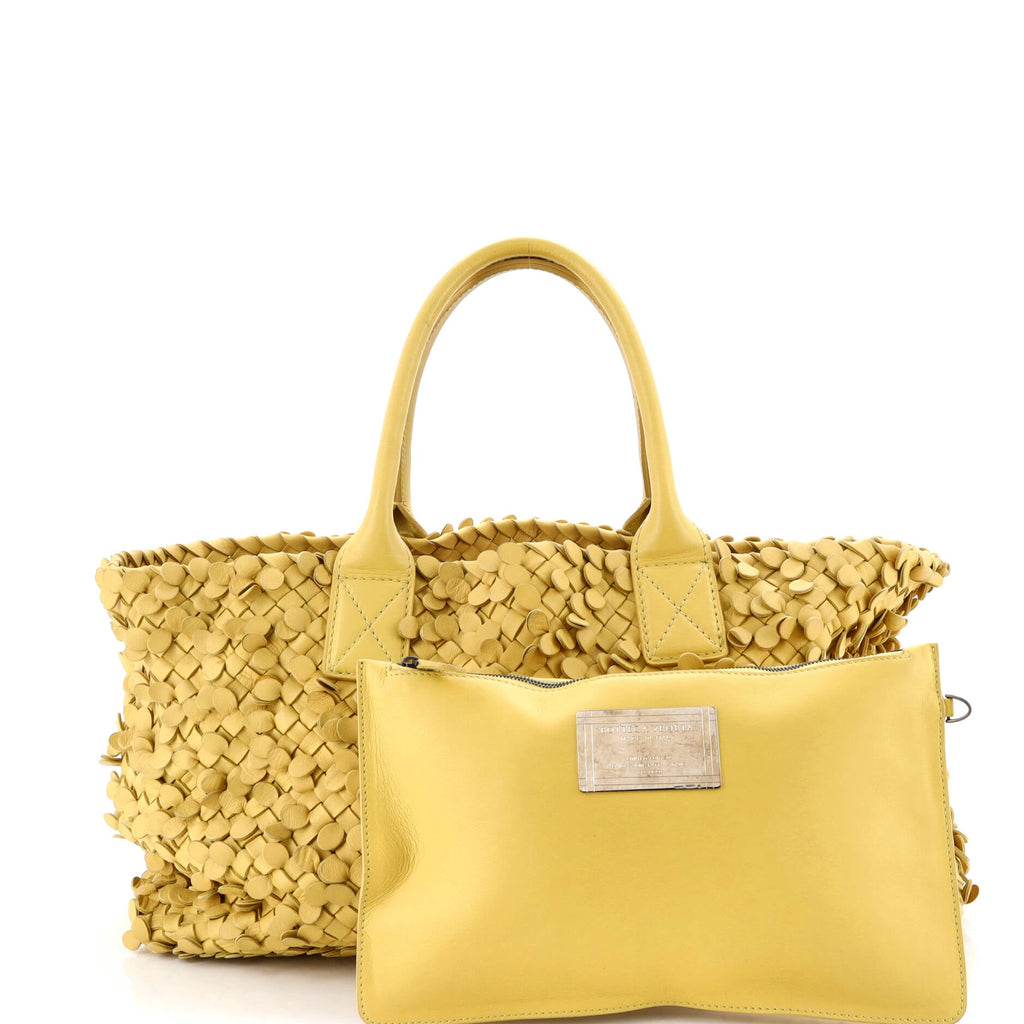 Poussin Paillettes Cabat Handbag Intrecciato Nappa Medium