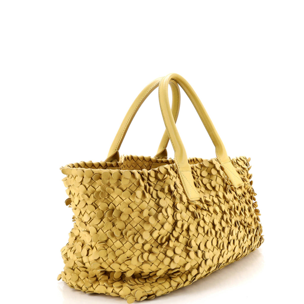 Poussin Paillettes Cabat Handbag Intrecciato Nappa Medium