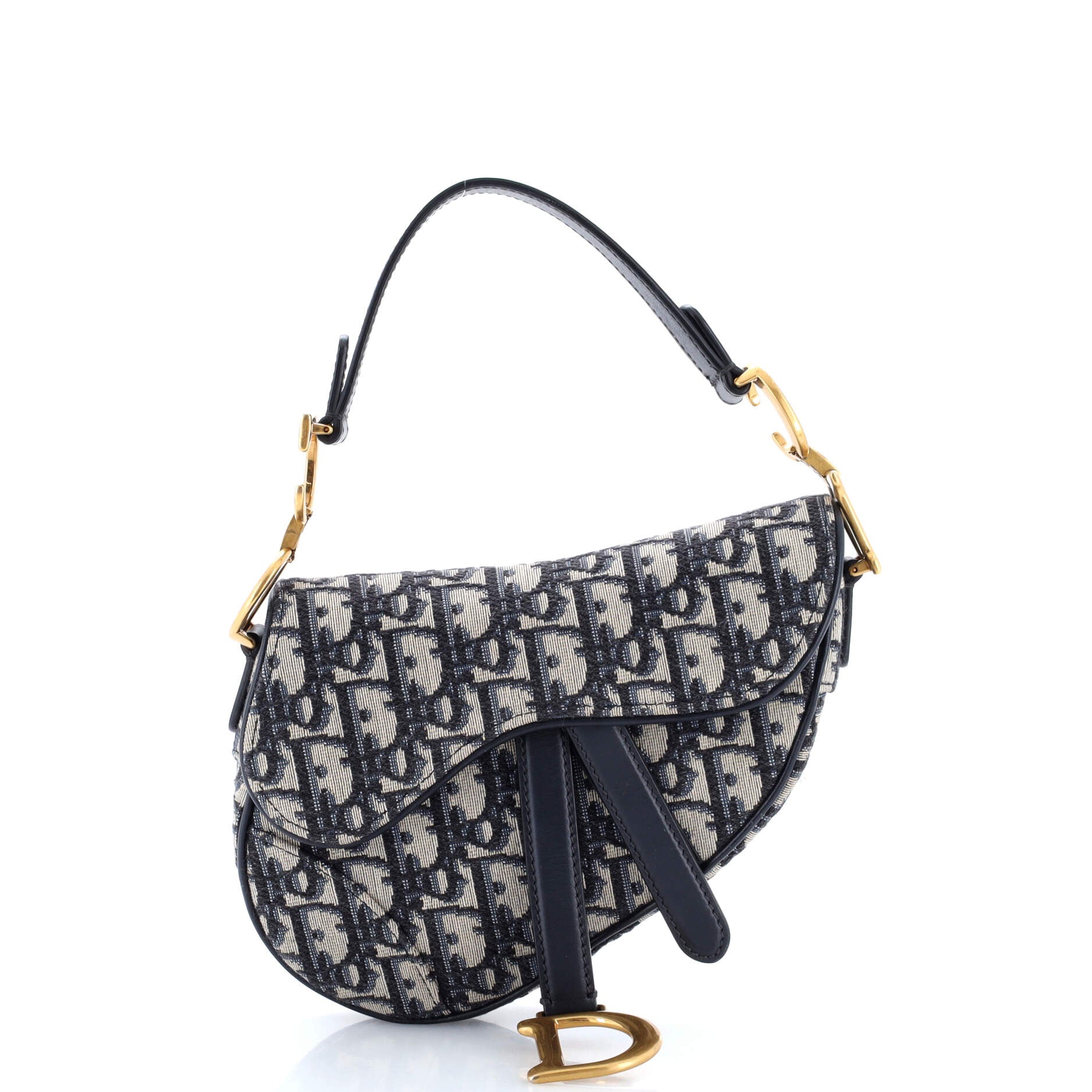 Saddle Handbag Oblique Canvas Mini