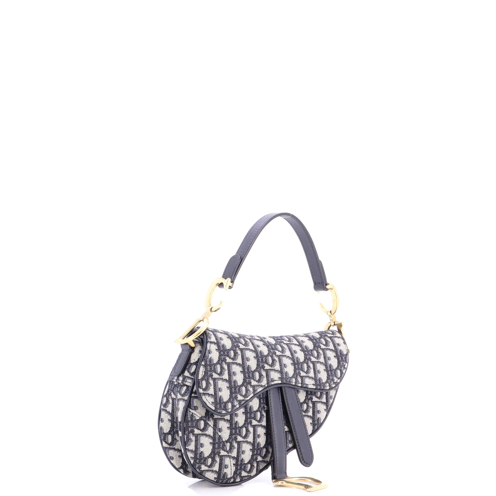 Saddle Handbag Oblique Canvas Mini
