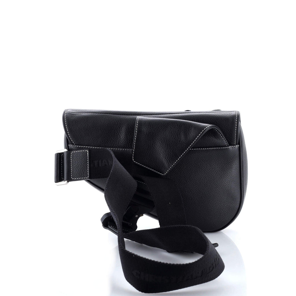 KAWS Saddle Crossbody Bag Leather with Applique