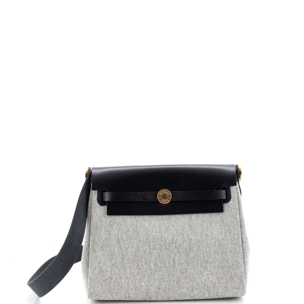 Herbag Zip Toile and Leather 20