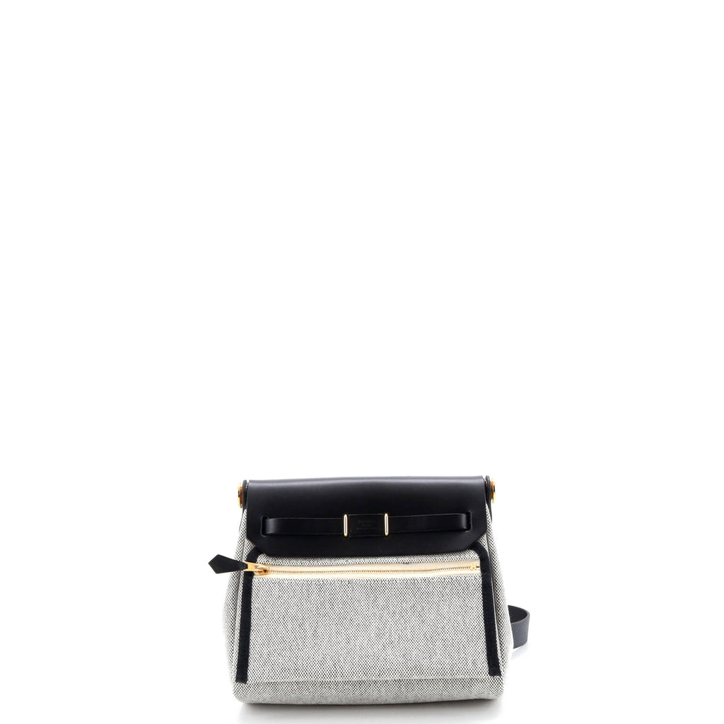 Herbag Zip Toile and Leather 20