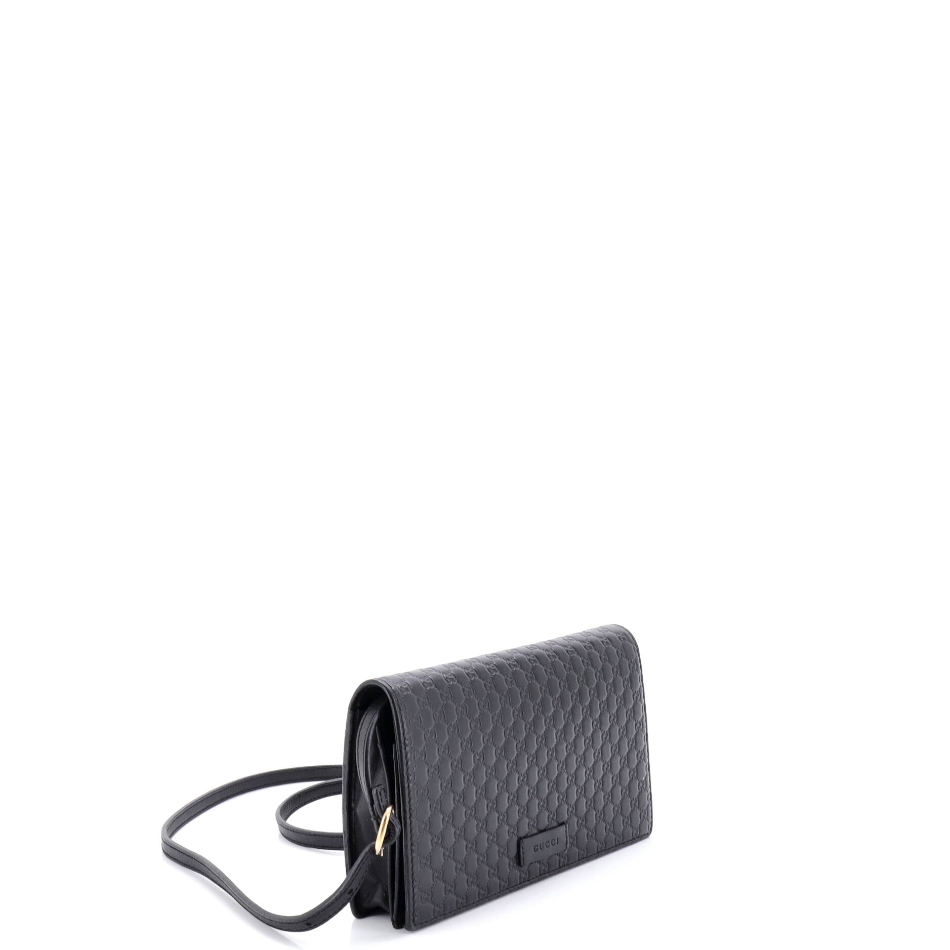 Wallet on Strap Microguccissima Leather