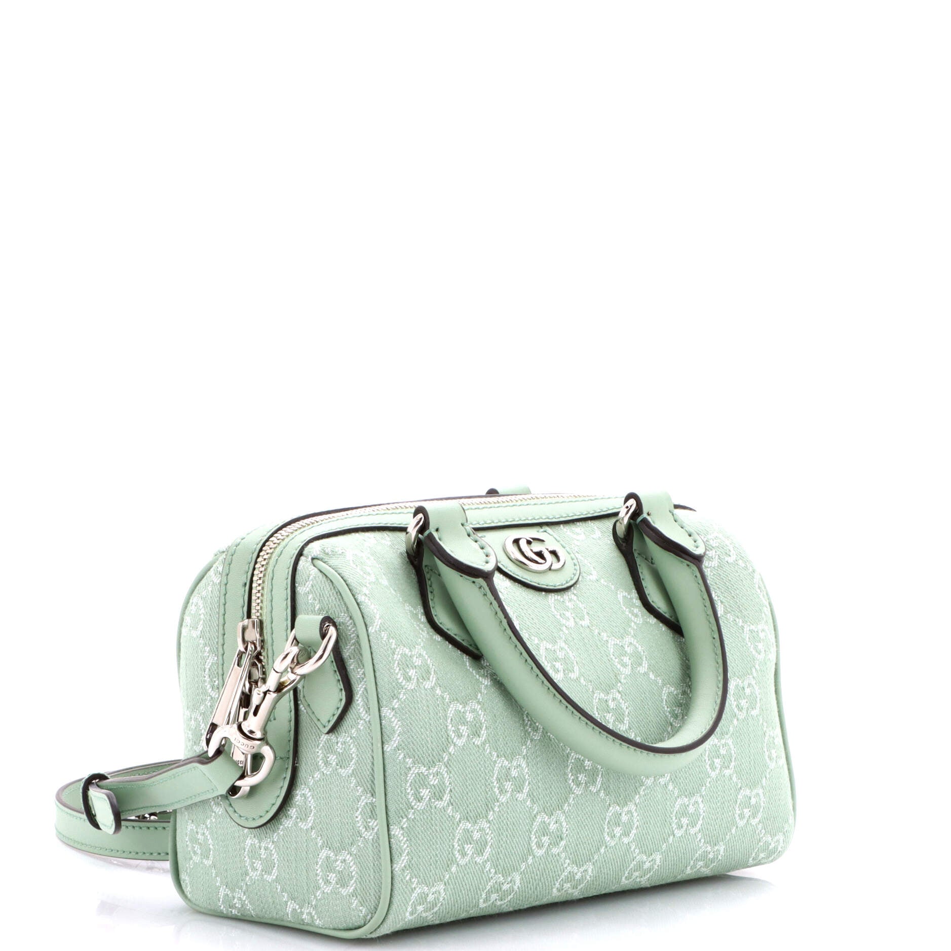 Ophidia Convertible Boston Bag GG Denim Mini