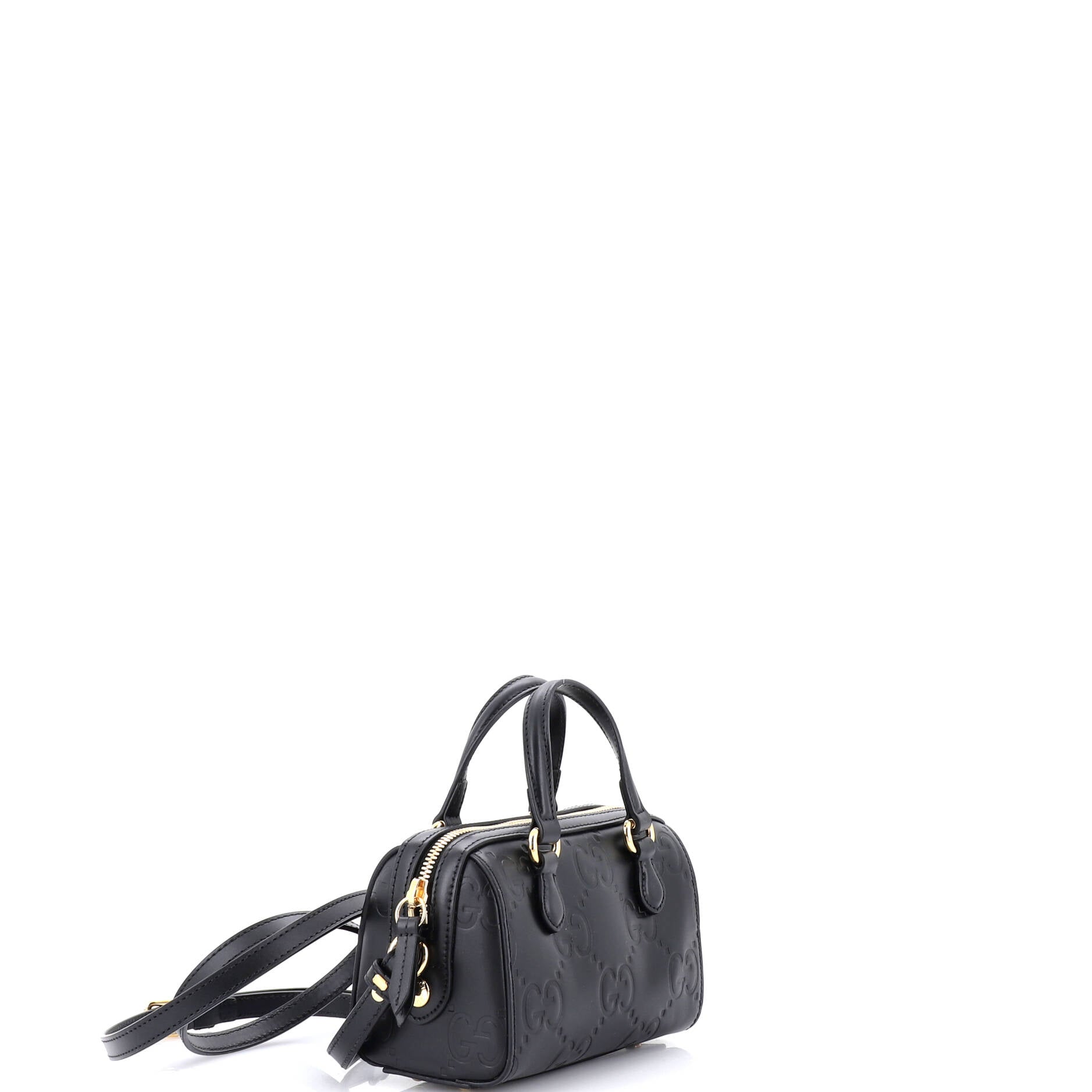 Convertible Top Handle Bag Jumbo GG Embossed Leather Mini