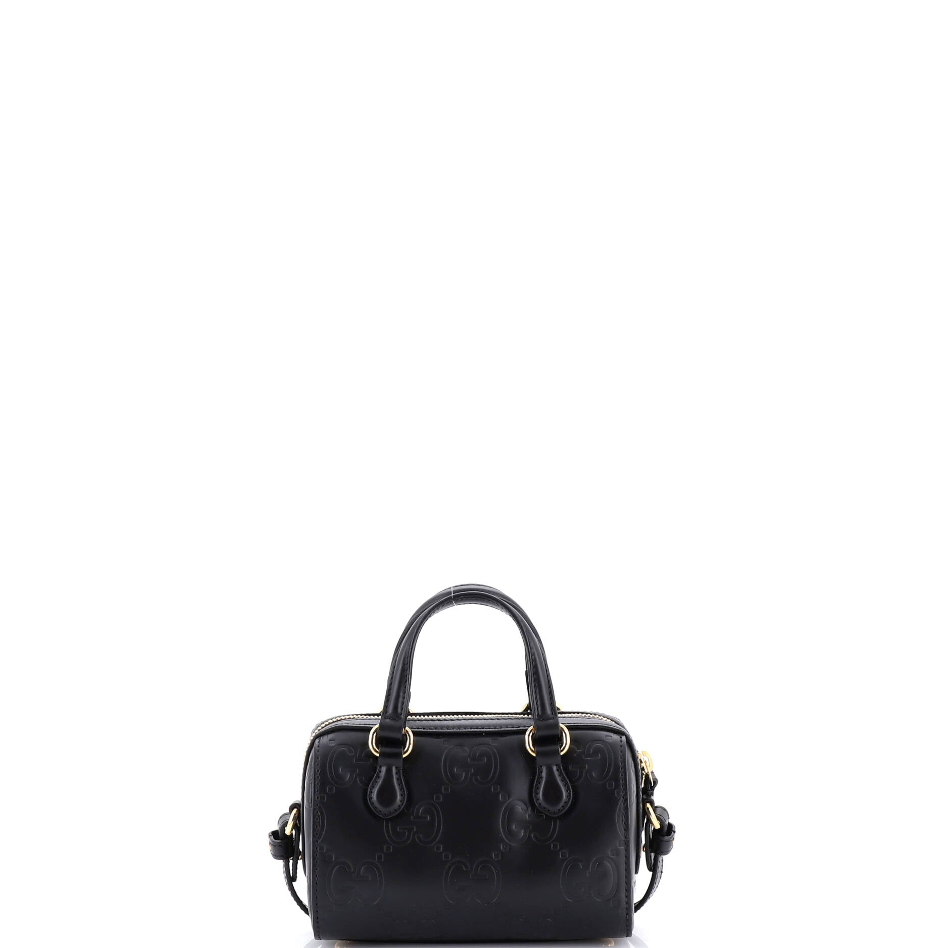 Convertible Top Handle Bag Jumbo GG Embossed Leather Mini