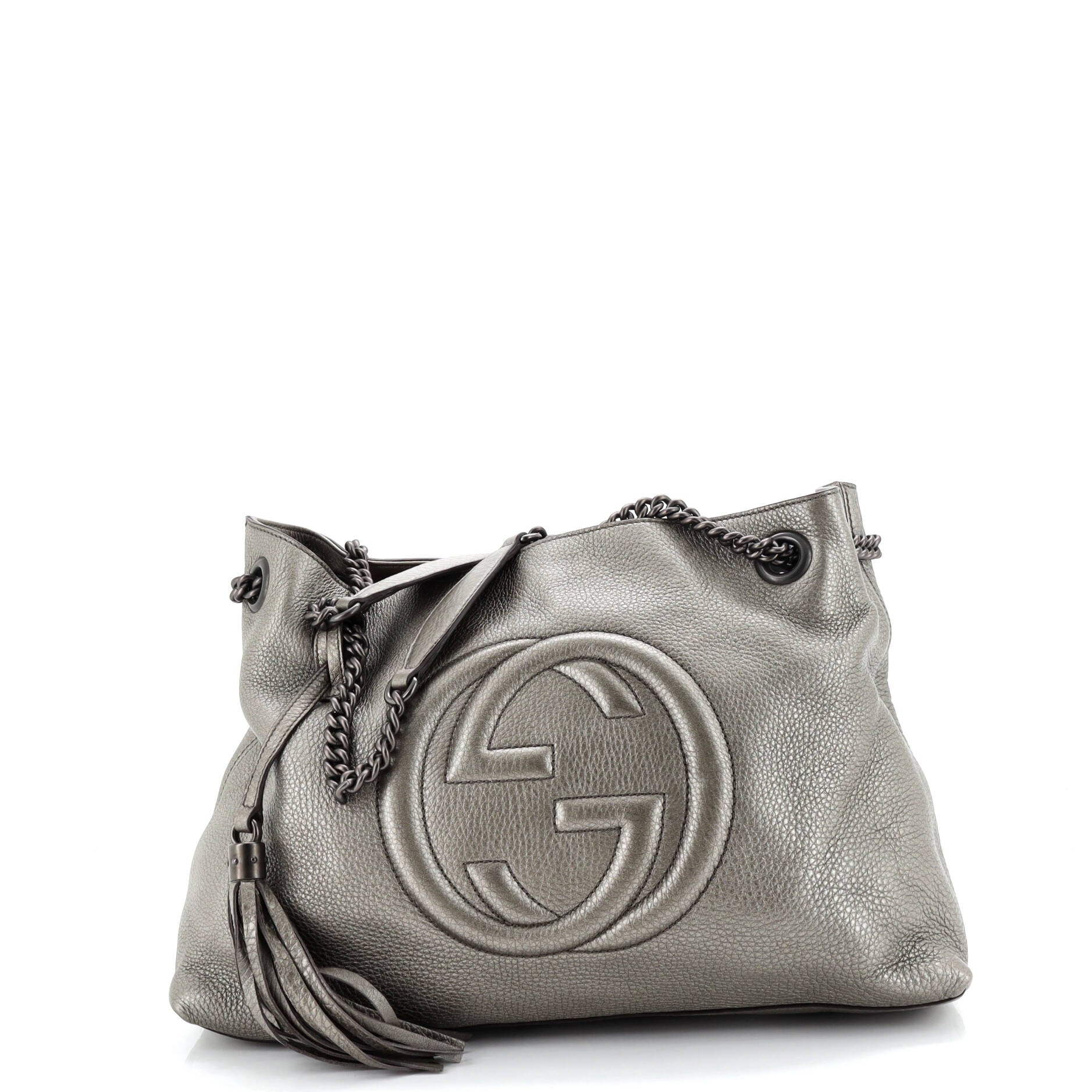 Soho Chain Strap Shoulder Bag Leather Medium