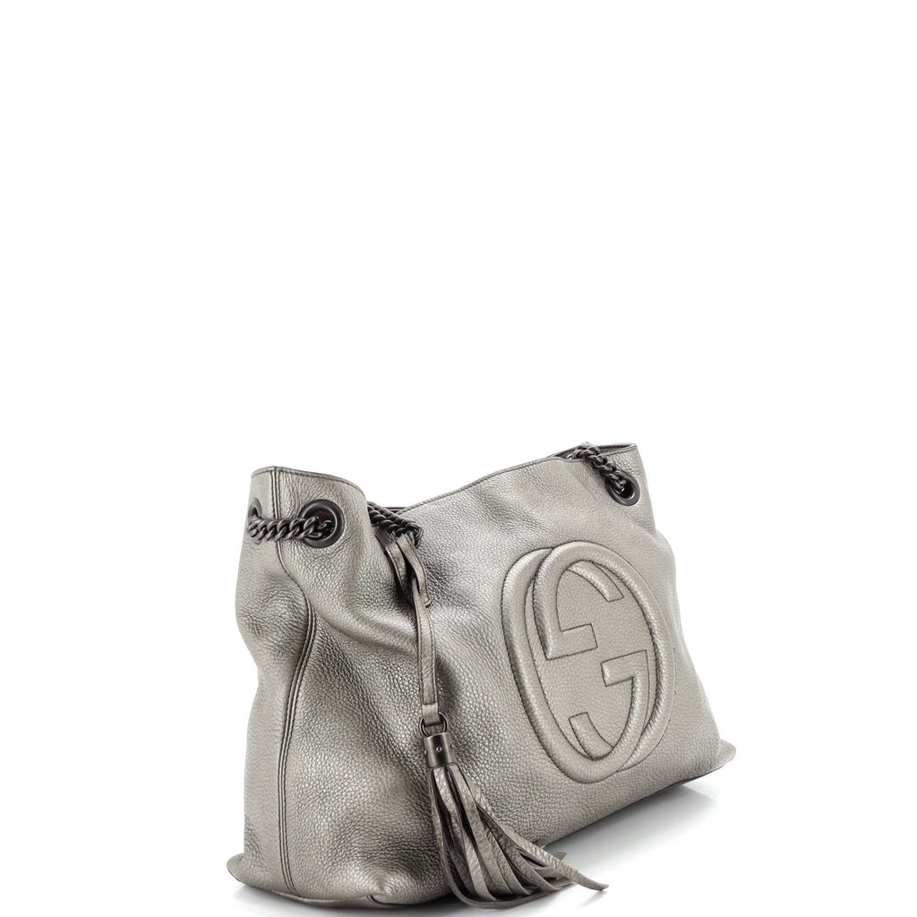 Soho Chain Strap Shoulder Bag Leather Medium
