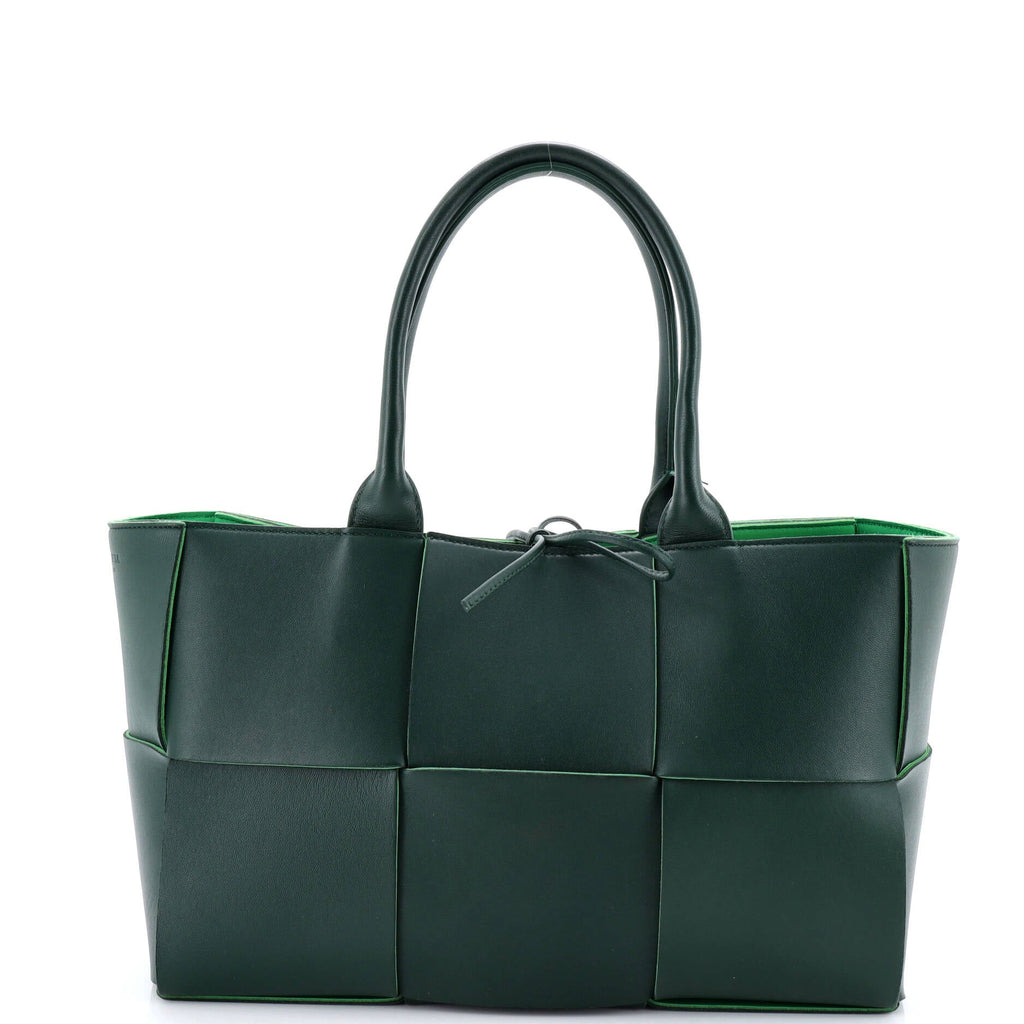 Arco Tote Maxi Intrecciato Leather Small