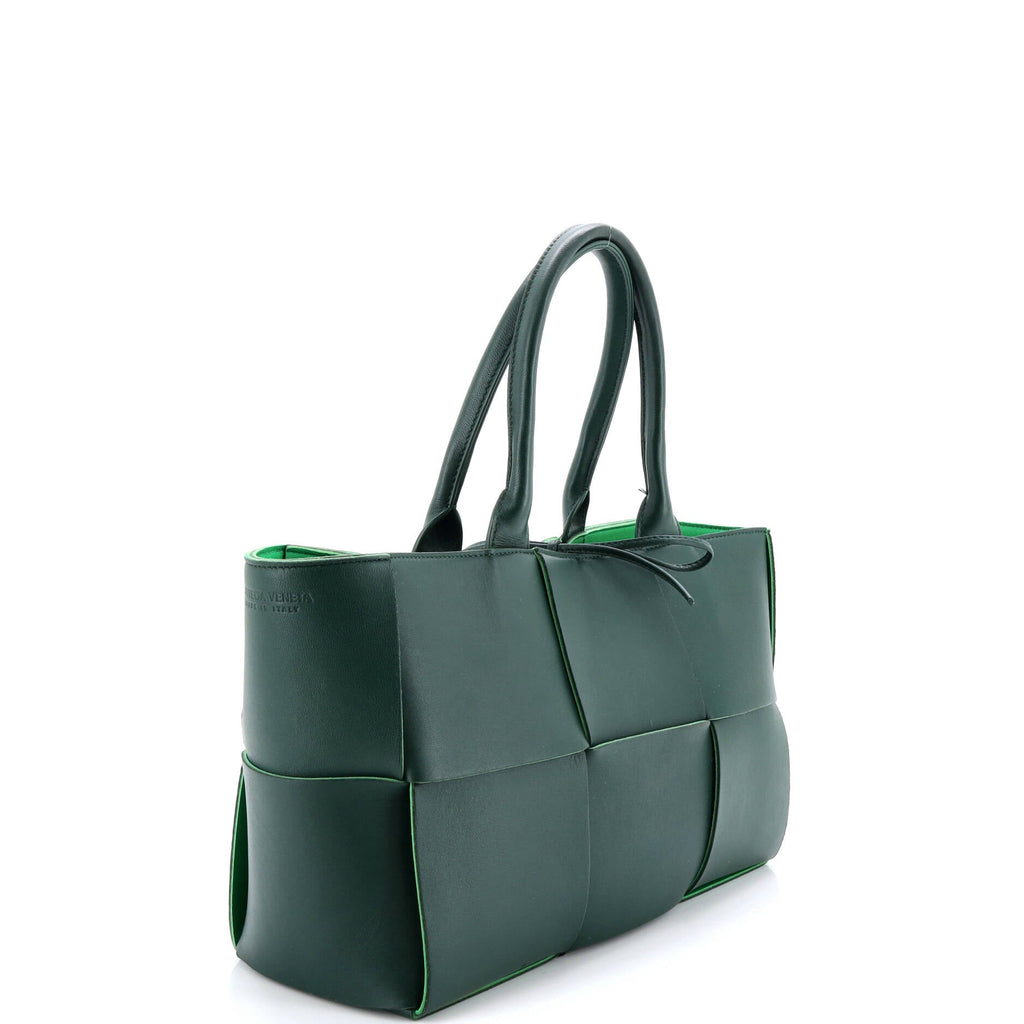 Arco Tote Maxi Intrecciato Leather Small