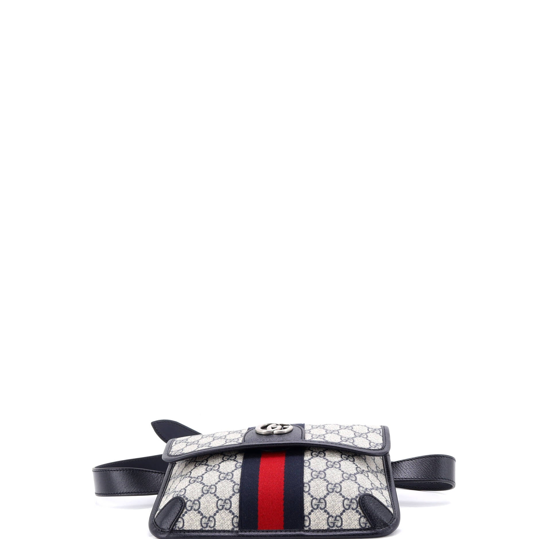 Ophidia Flap Belt Bag GG Coated Canvas with Leather