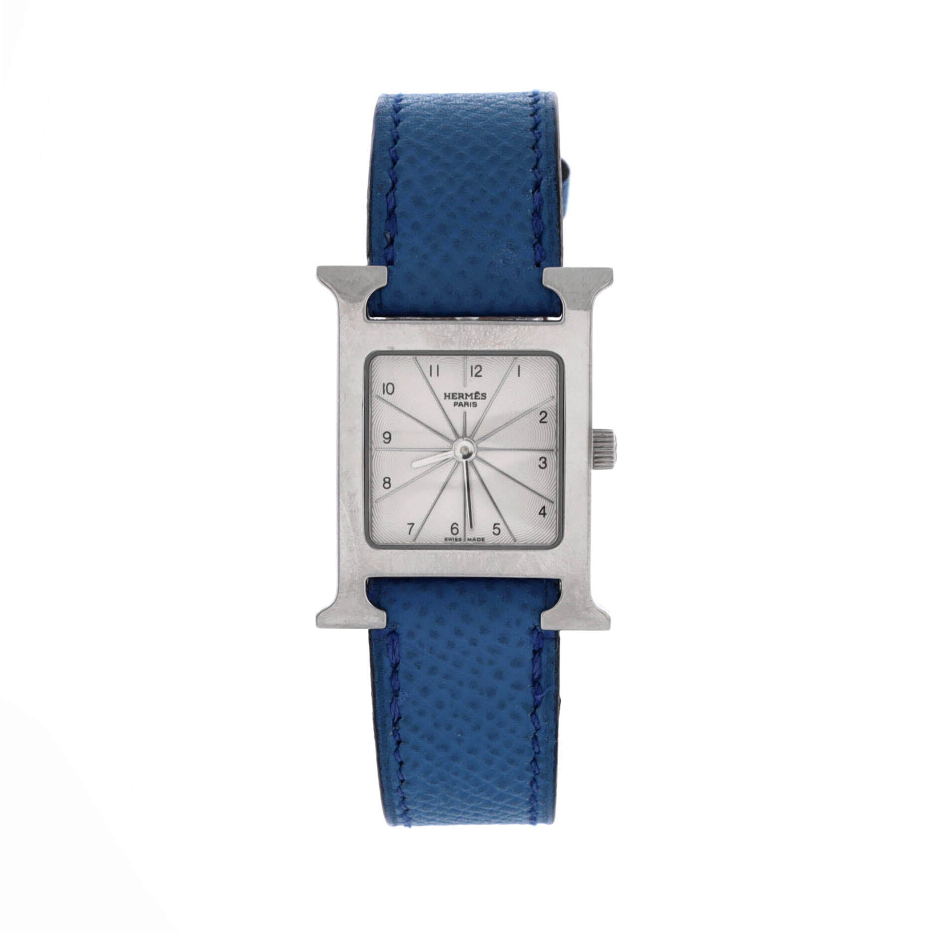 Heure H Quartz Watch Stainless Steel and Leather 21