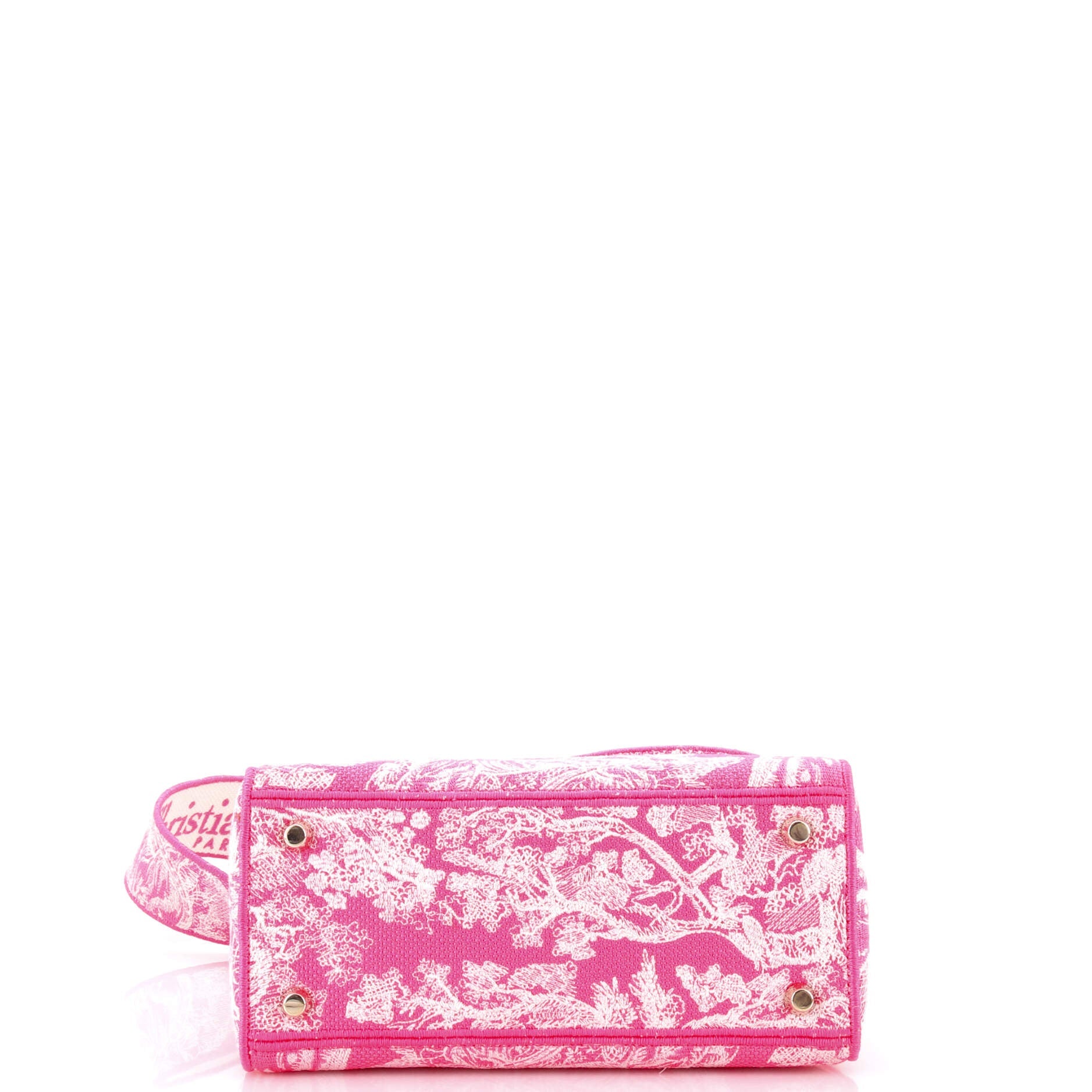 Lady D-Lite Bag Embroidered Canvas Medium