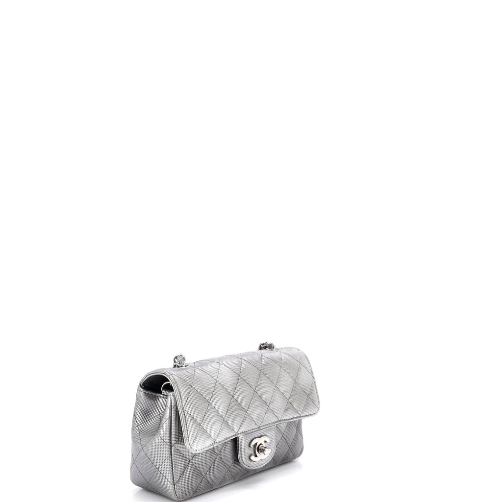 Classic Single Flap Bag Pixel Effect Quilted Calfskin Mini