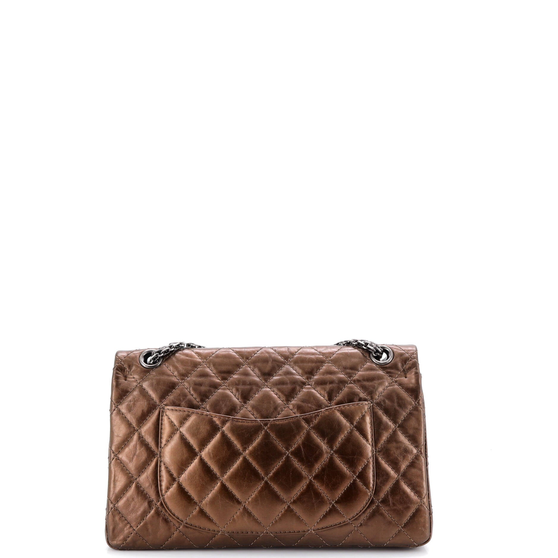 Reissue 2.55 Flap Bag Quilted Metallic Aged Calfskin 226
