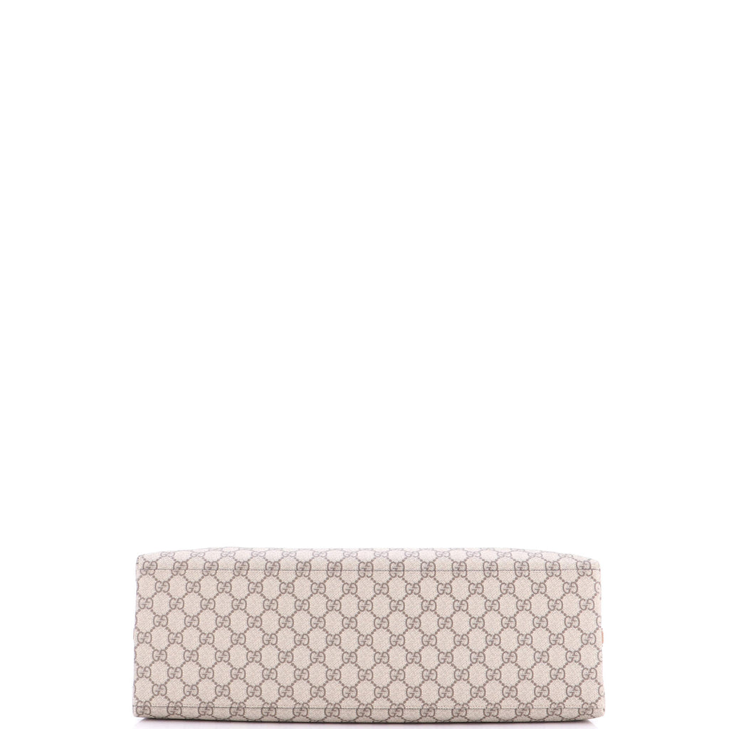 Emblem Tote GG Coated Canvas Maxi