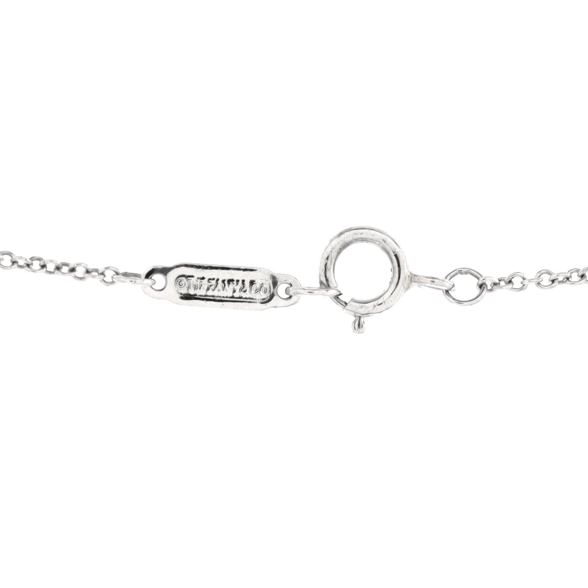 Heart 3 Diamond Pendant Necklace Platinum with Diamonds