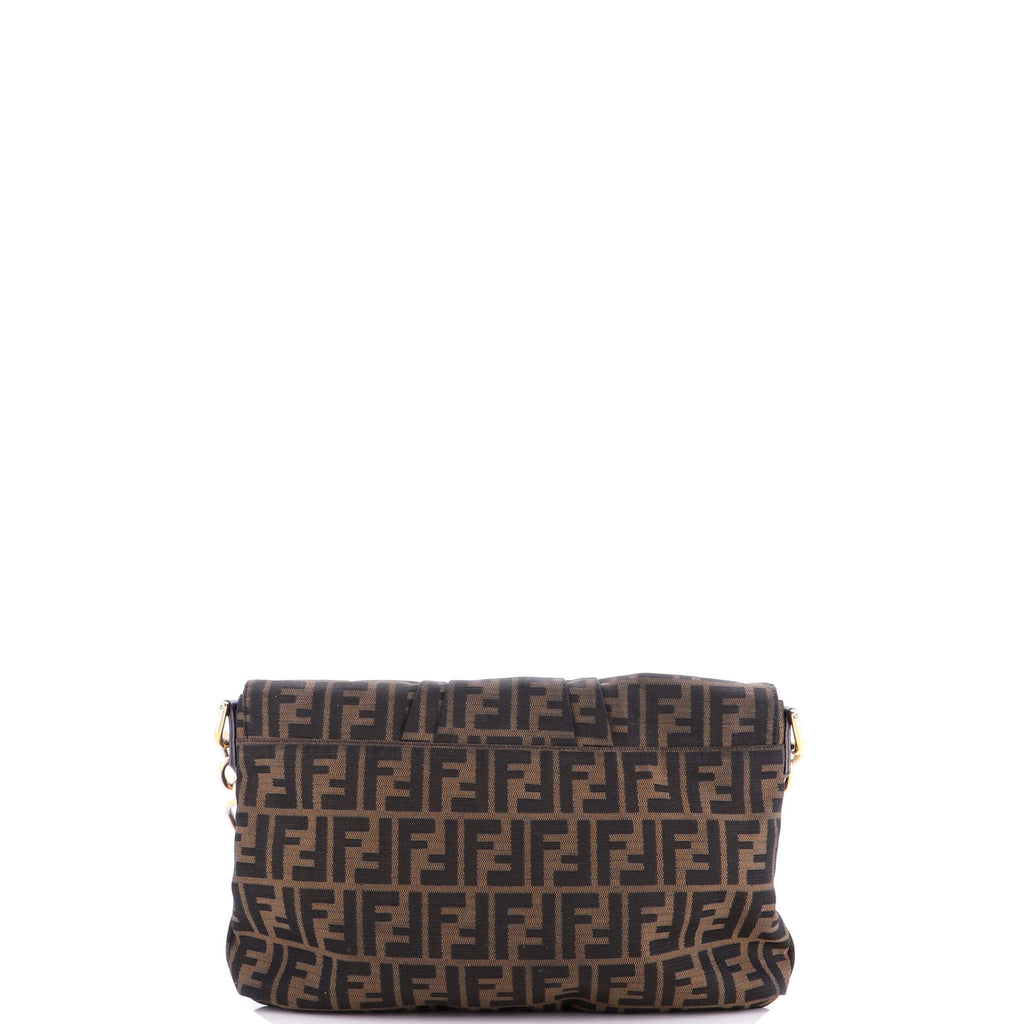 Mia Flap Crossbody Bag Zucca Canvas Medium