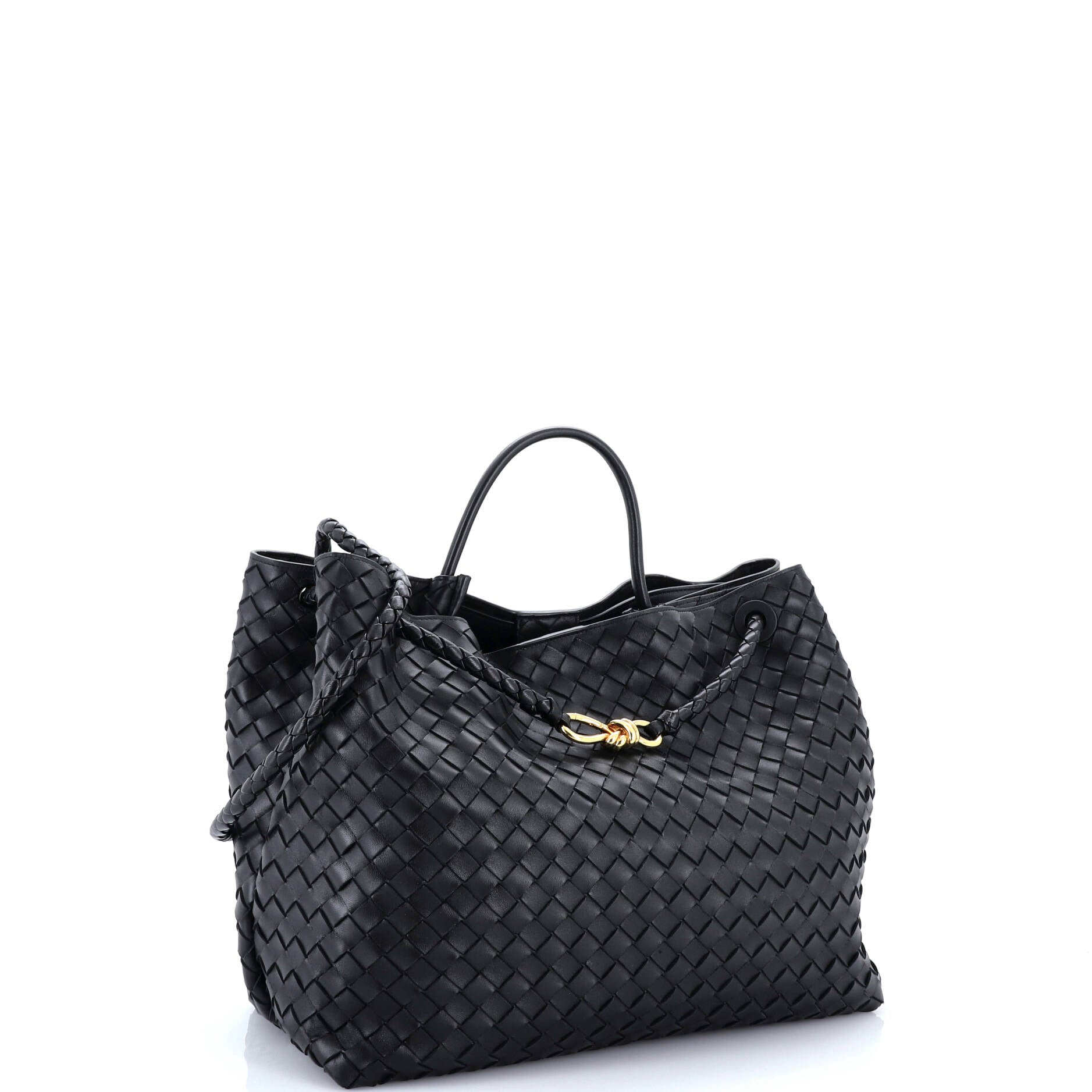 Andiamo Top Handle Bag Intrecciato Nappa Large