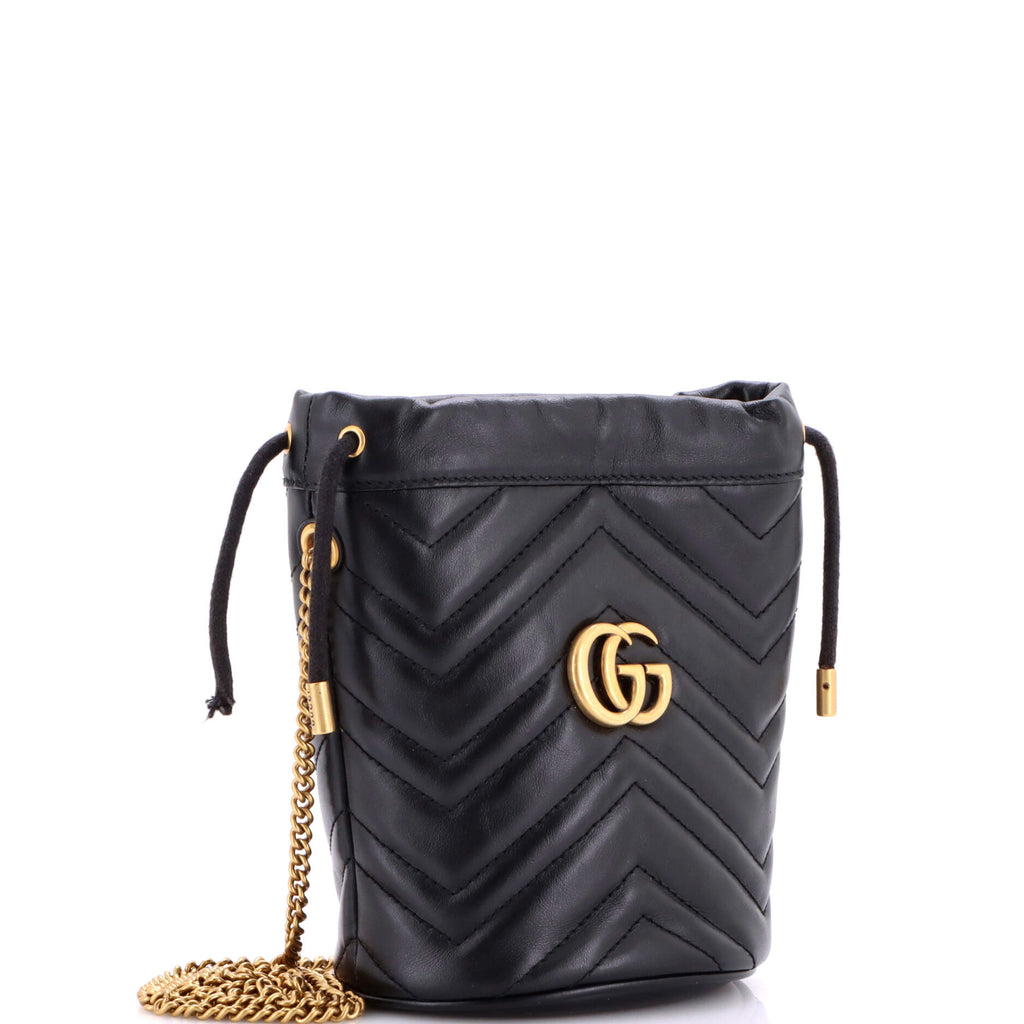 GG Marmont Bucket Bag Matelasse Leather Mini