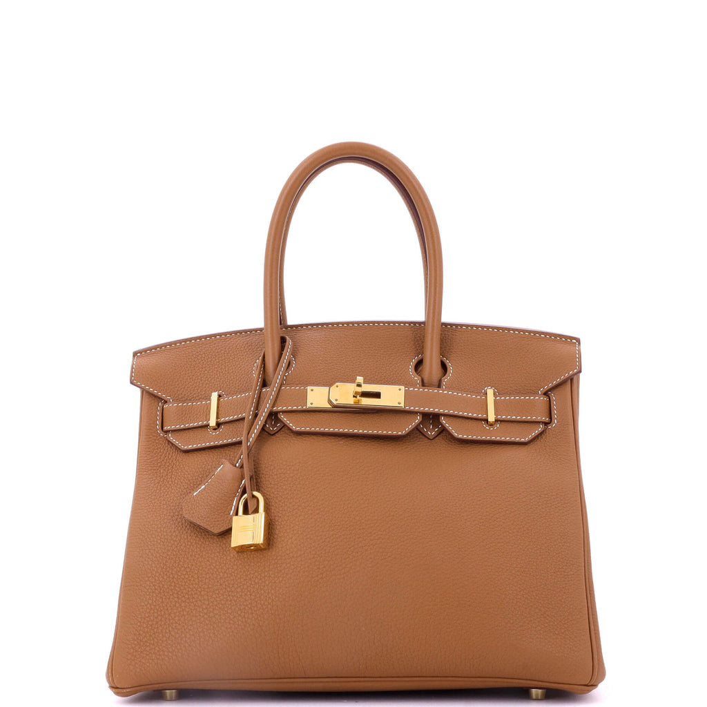 Birkin Handbag Gold Togo with Gold Hardware 30