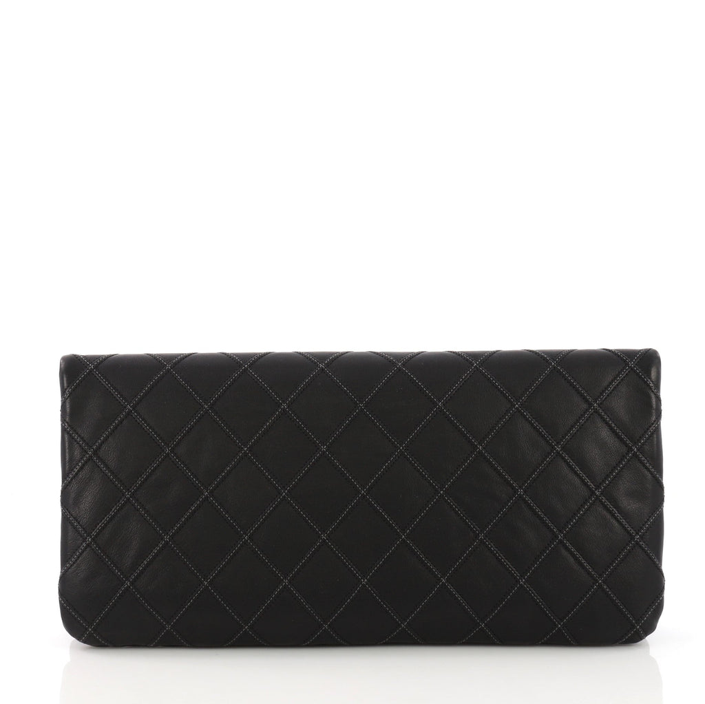 Thin City Clutch Quilted Calfskin Large