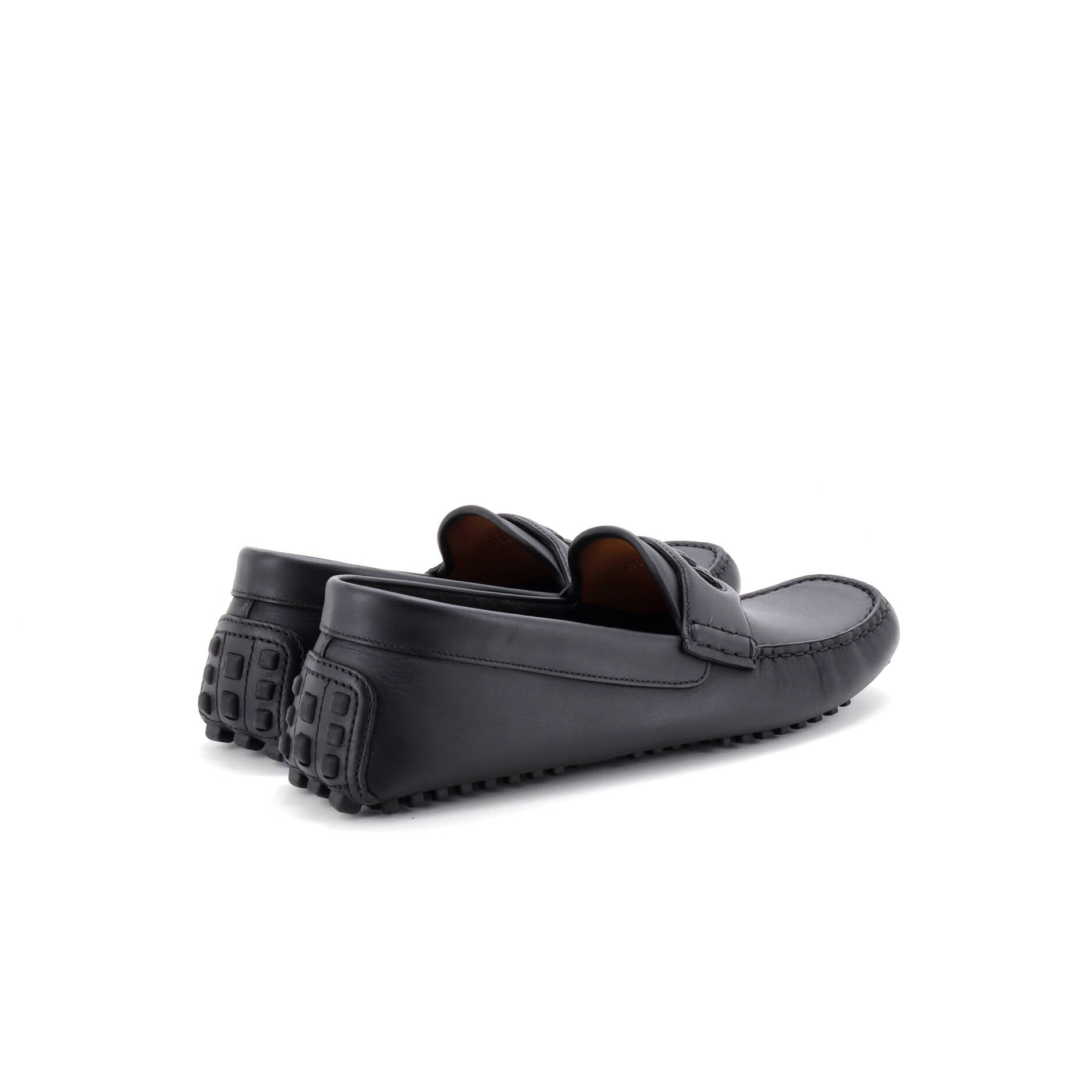 Men's Interlocking G Cutout Loafers Leather