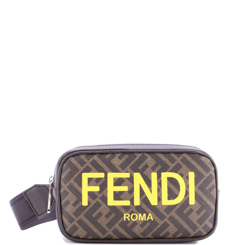Logo Camera Case Bag Zucca Coated Canvas Medium