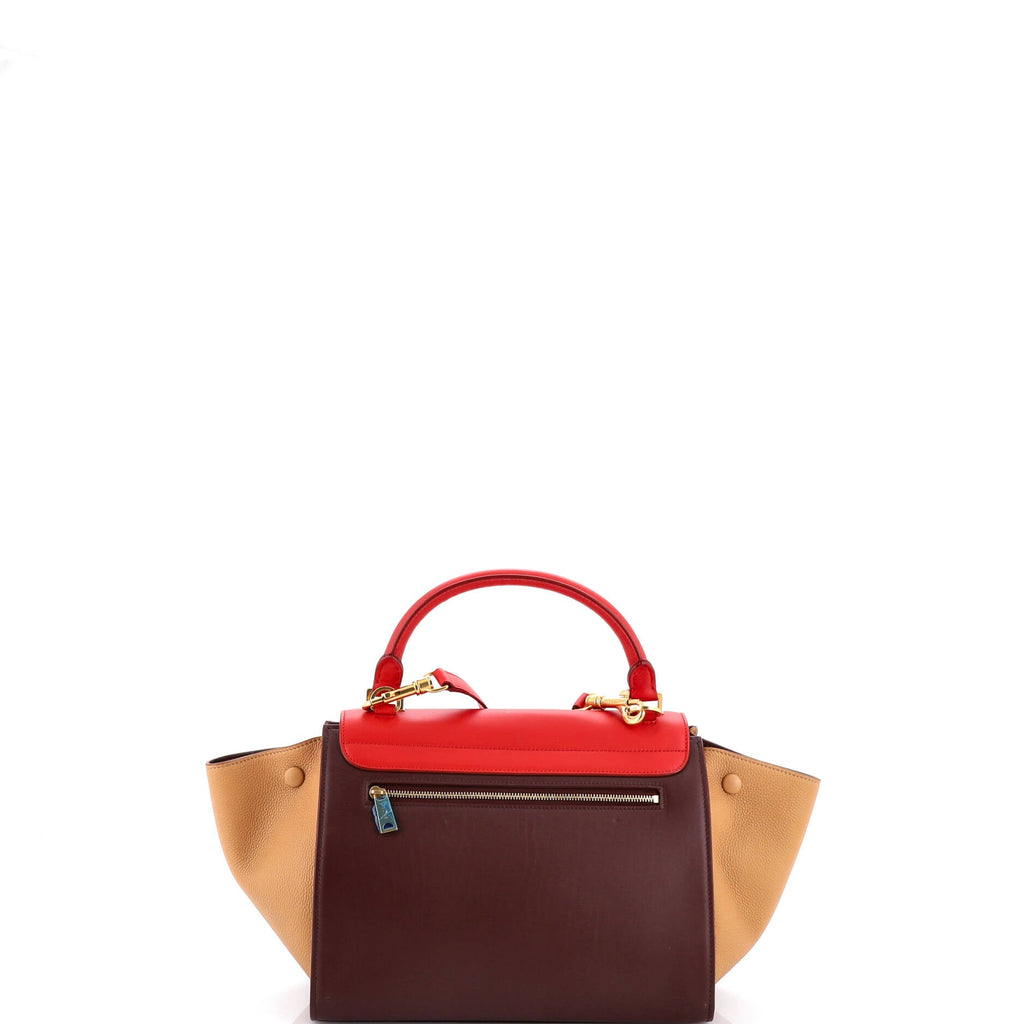 Tricolor Trapeze Bag Leather Small