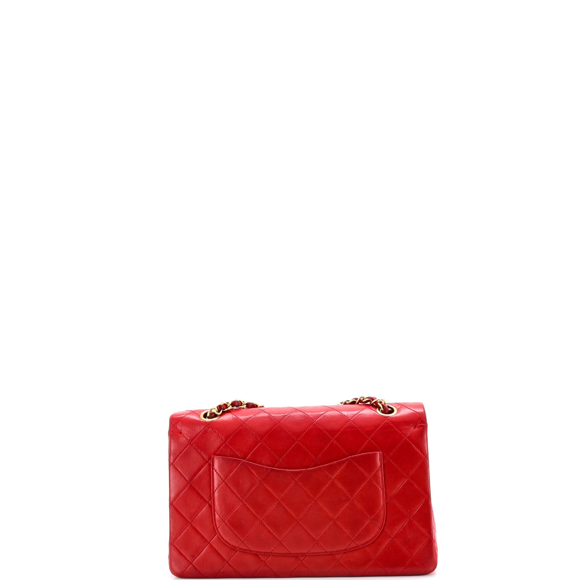 Vintage Classic Double Flap Bag Quilted Lambskin Medium