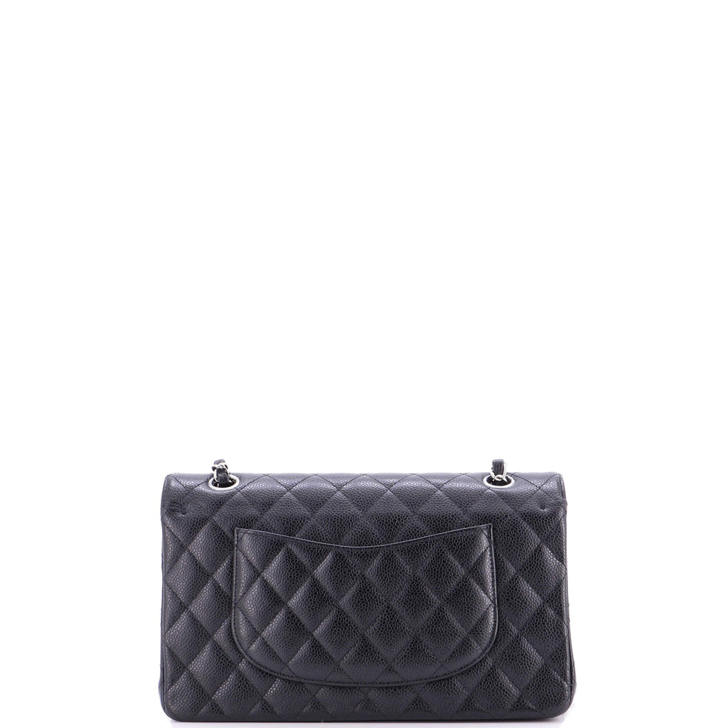 Classic Double Flap Bag Quilted Caviar Medium