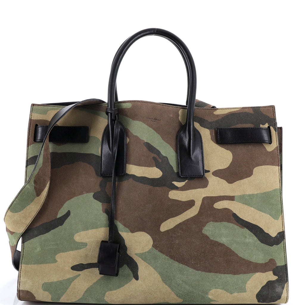 Sac de Jour NM Bag Printed Suede and Leather Large