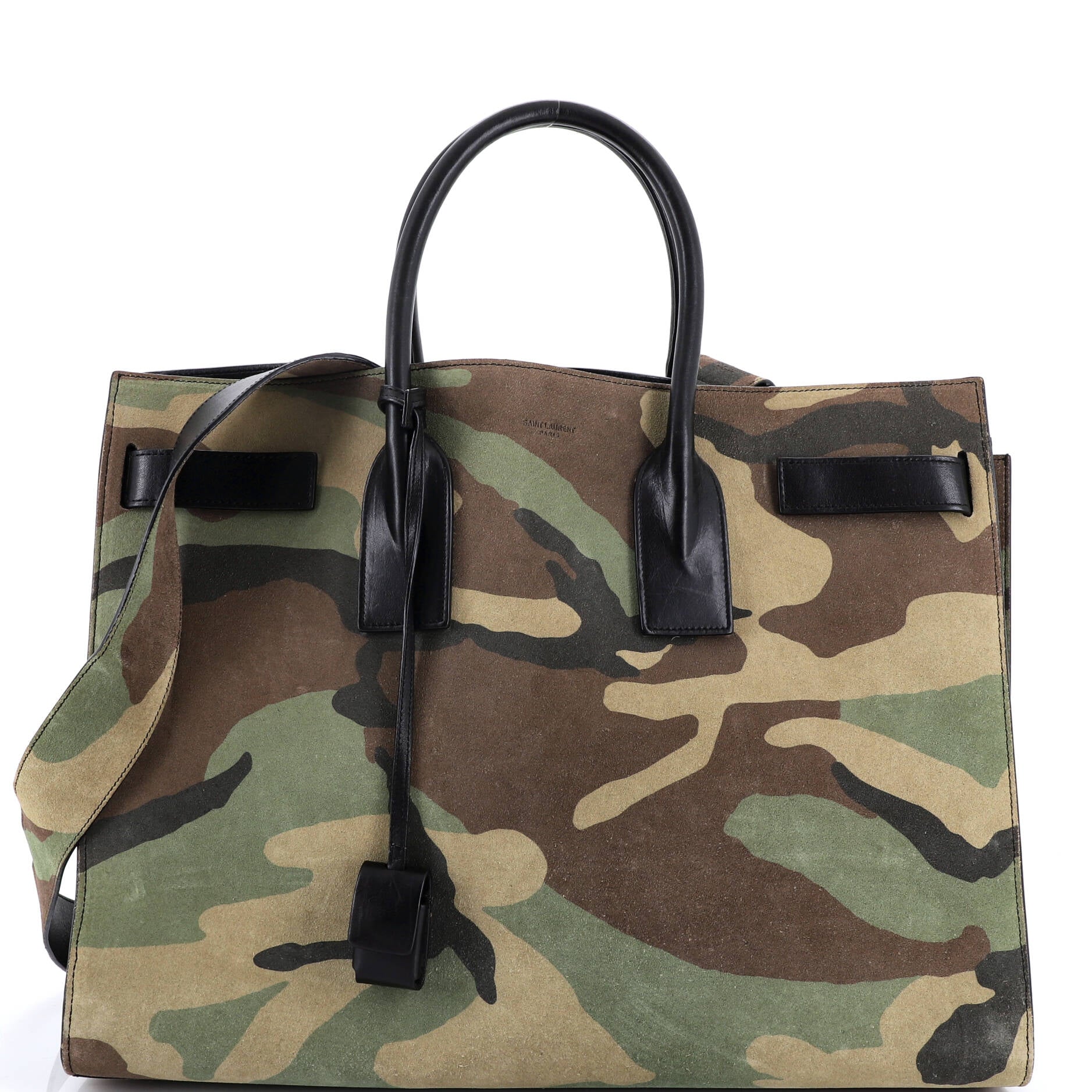 Sac de Jour NM Bag Printed Suede and Leather Large
