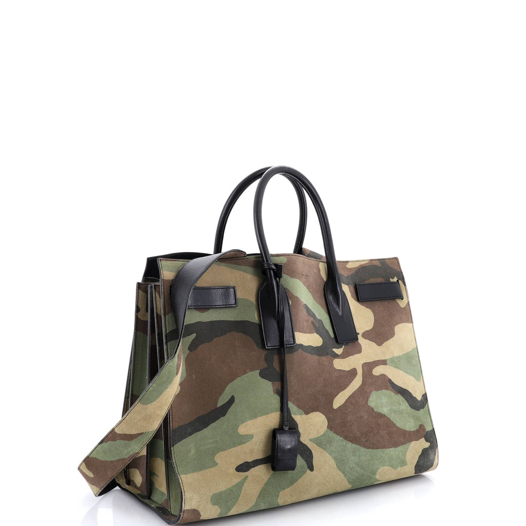 Sac de Jour NM Bag Printed Suede and Leather Large