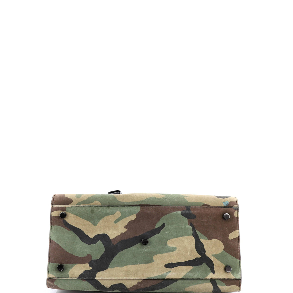 Sac de Jour NM Bag Printed Suede and Leather Large