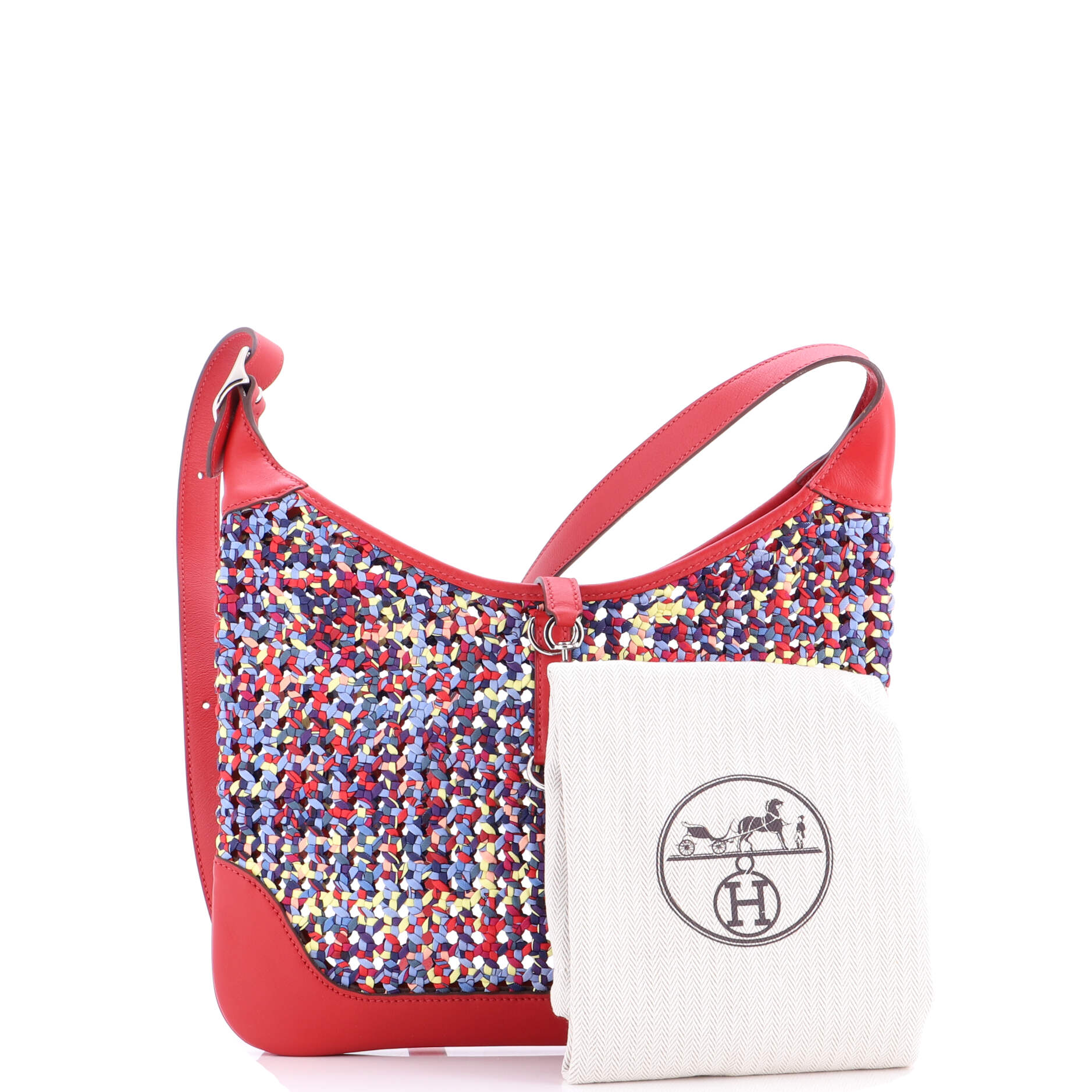 Trim Duo Bag Printed Silk and Leather 31