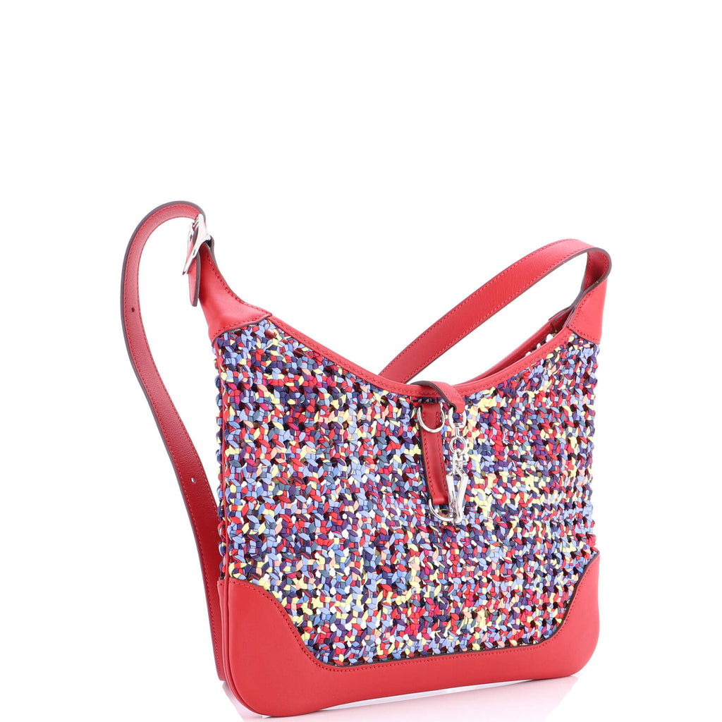 Trim Duo Bag Printed Silk and Leather 31