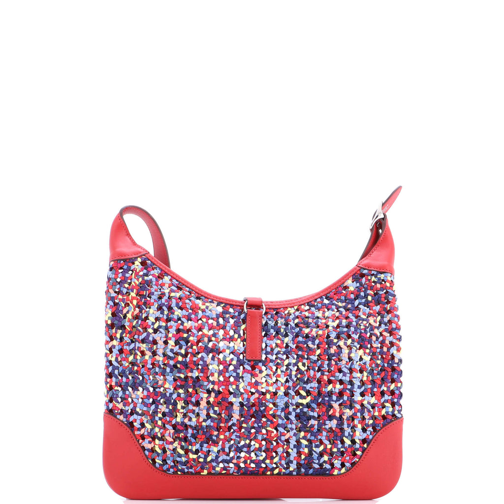 Trim Duo Bag Printed Silk and Leather 31