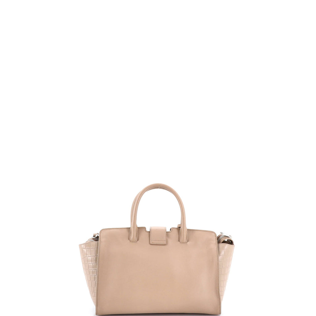 Monogram Cabas Downtown Leather with Crocodile Embossed Leather Baby