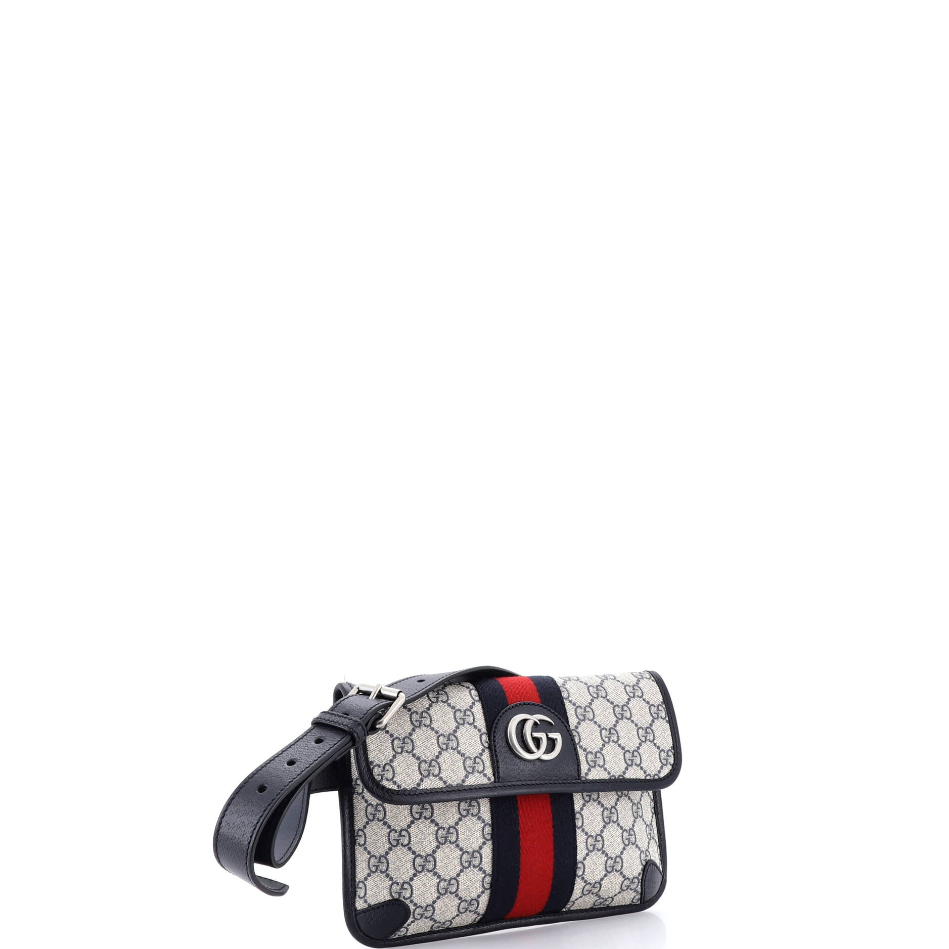 Ophidia Flap Belt Bag GG Coated Canvas with Leather