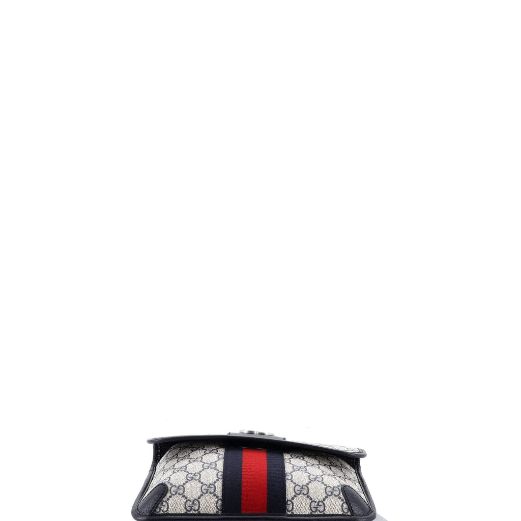 Ophidia Flap Belt Bag GG Coated Canvas with Leather