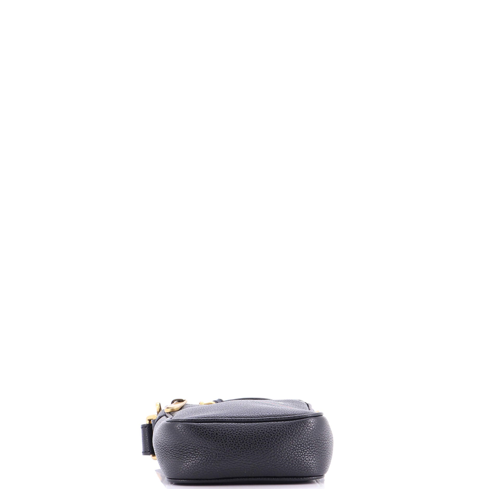 Logo Zip Messenger Bag Printed Leather Mini