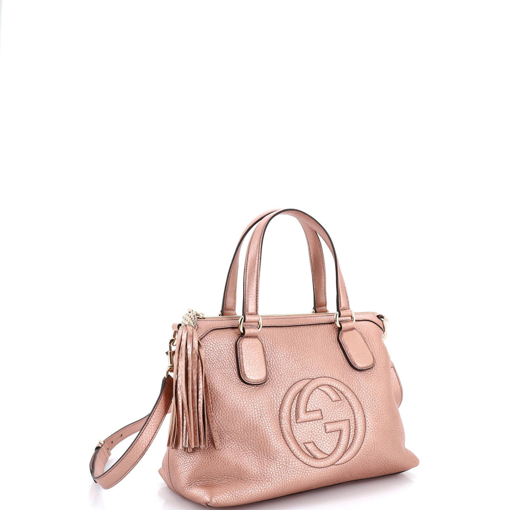 Soho Convertible Soft Top Handle Bag Leather