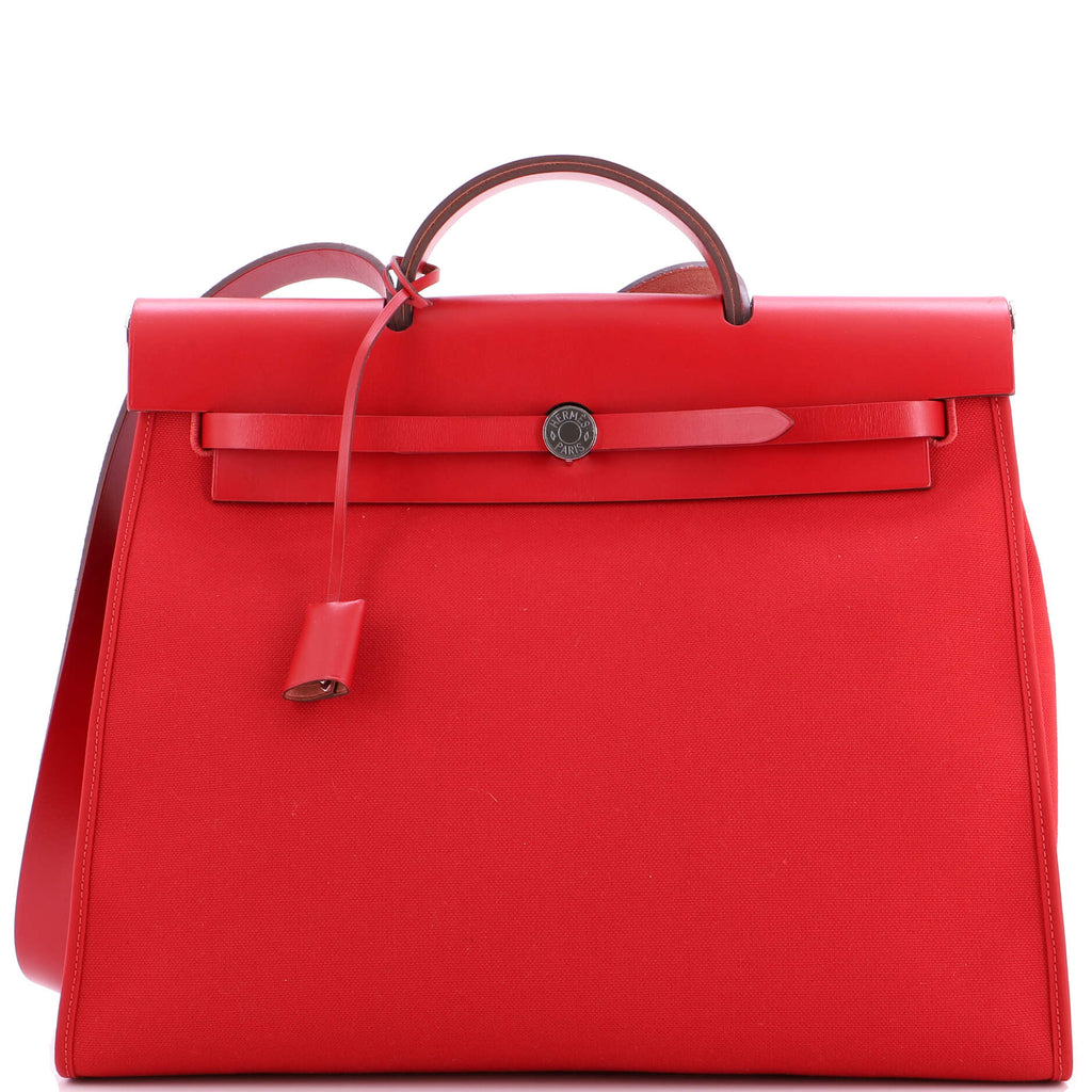 Herbag Zip Leather and Toile 39