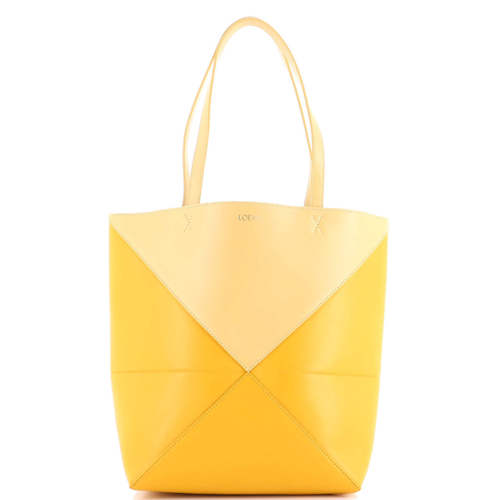 Puzzle Fold Tote Leather Medium