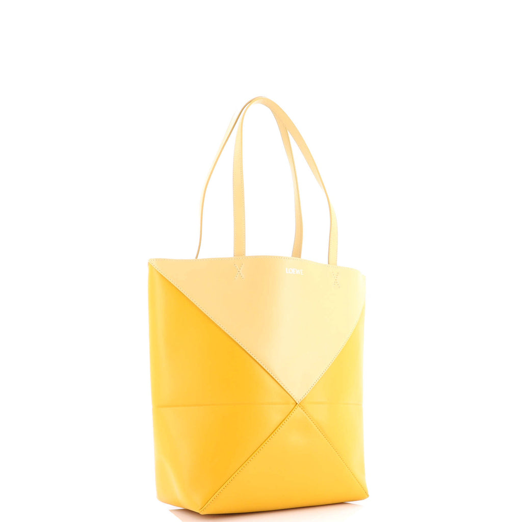 Puzzle Fold Tote Leather Medium